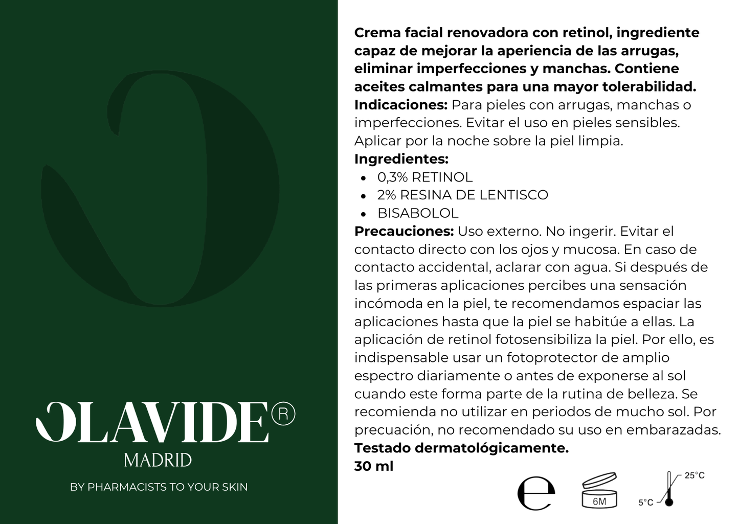 Crema retinol intensivo 0,3