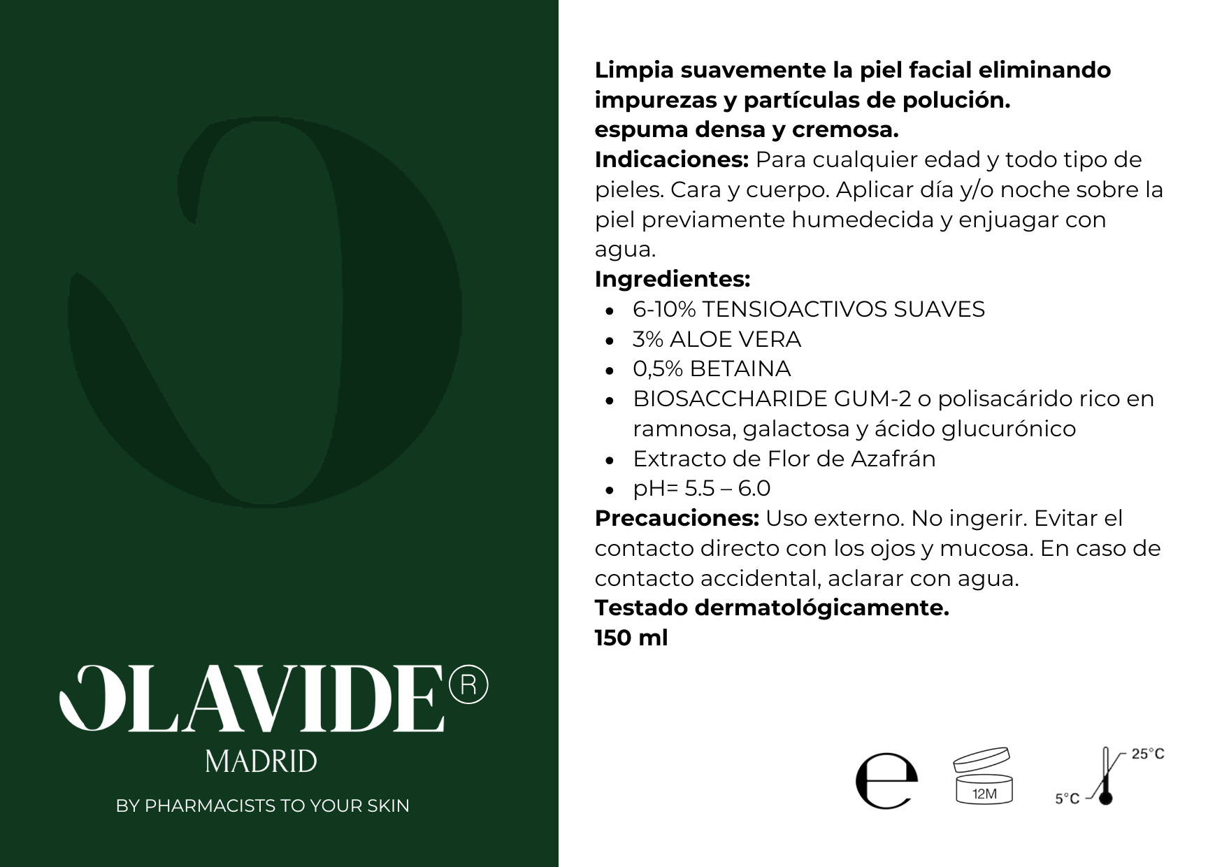 Espuma limpiadora con aloe vera